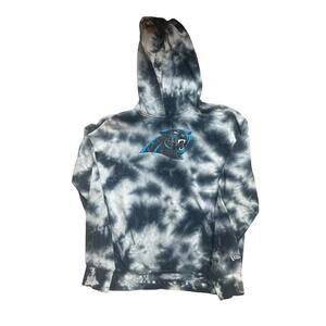 Unisex Carolina Panthers‎ Tie Dye Hoodie Sweatshirt Large